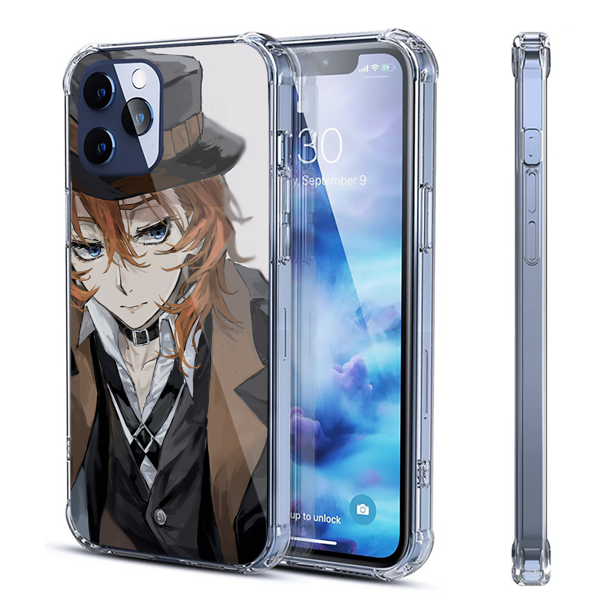 （画像用） 文豪ストレイドッグス Bungo Stray Dogs 【iPhone 12シリーズ対応】透明スマホケース（クリアソフトケース）